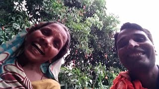 Romance With Old Woman In Garden
