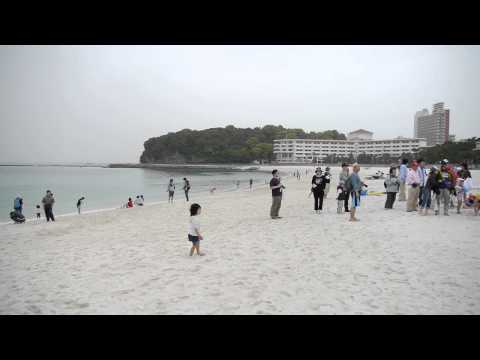 本州最速「南紀白浜温泉 白良浜海水浴場開き」、神事の様子