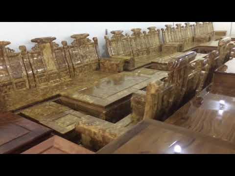 Bàn Ghế Đẹp Mẫu Mã Mới ( Gỗ Nu Nghiến ) Vân Hoa Vô Cùng Đẹp