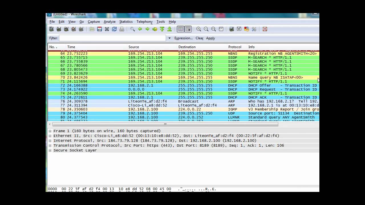 wireshark capture packets to specific ip