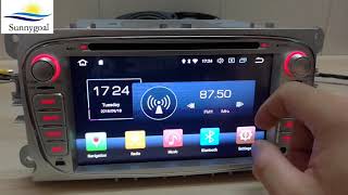 Test: Android 8.0 OS Car GPS navigation for Ford Focus 2008 2009 2010