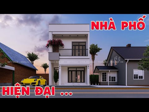 Nhà 2 tầng hiện đại,nhà lô phố 2 tầng.Mẫu nhà 2 tầng đẹp 2021