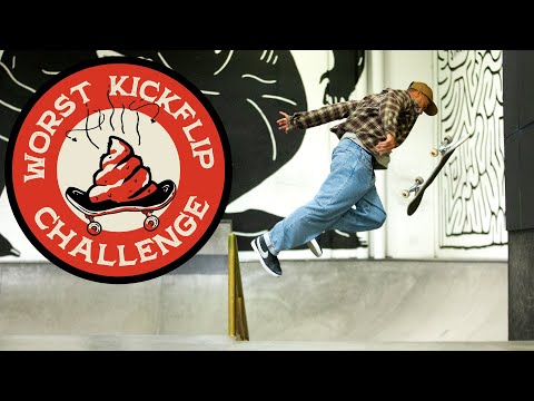 Eric Koston's WORST Kickflip Challenge