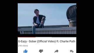 G-Eazy - Sober Official Video Ft. Charlie Puth Out Now Link Below