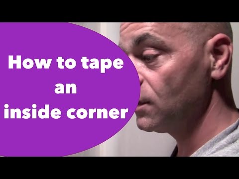 How to tape an inside corner - Sheet Rock