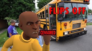 Little Bill Flips Off The Bus Driver And Gets Banned - Gets Grounded