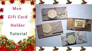 The easiest way to make Men Gift Card Holders : Tutorial