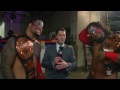 The Usos celebrate a successful Tag Team Championship defense