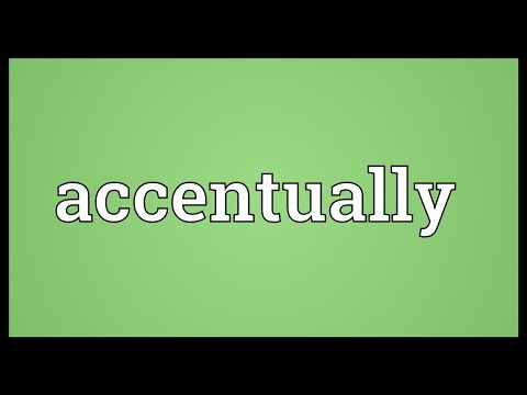 Header of accentually