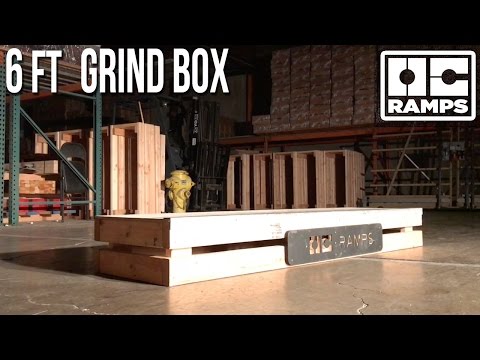 6 ft Skateboard Grind Box by OC Ramps
