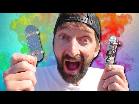 FINGERBOARD VS SKATEBOARD!
