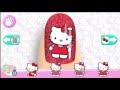 hello kitty nail salon cùng sơn móng tay với mèo kitty nhé các bé