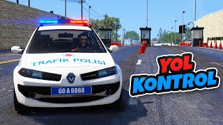 Megane Polis Arabamızla Yol Kontrolünde Şüpheli Kaçtı - GTA 5