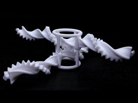  3D-Printable Screw Gear Model