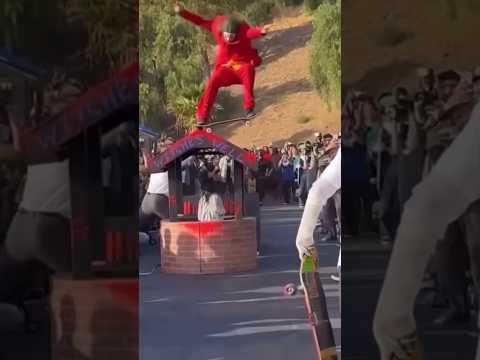 The Joker Returns to Halloween Hellbomb 2024! #skateboarding #joker #hellbomb #halloween