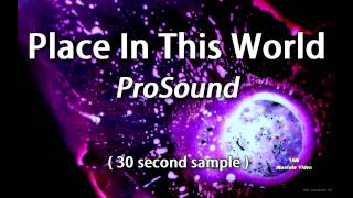 Sample My Place In This World Instrumental Prosound Studios Sample My Place In This World Instrumental Prosound Studios
