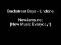 Backstreet Boys - Undone (NEW 2009)