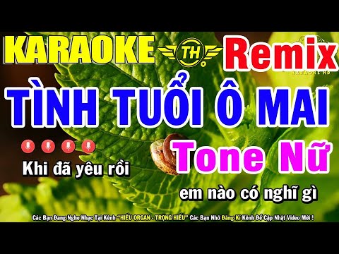 Karaoke Tình Tuổi Ô Mai Tone Nữ Nhạc Sống Remix Cực Mạnh | Trọng Hiếu