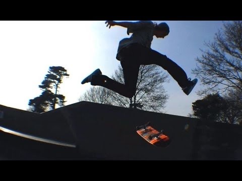 FRONTSIDE LIPSLIDE 720 KICKFLIP OUT!?! - James Grindley