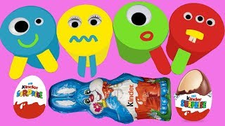 Learn Colors For Kids 4 #PlayDohIceCream #ColorsForKids Surprise Eggs Kinder Surprise Egg In English