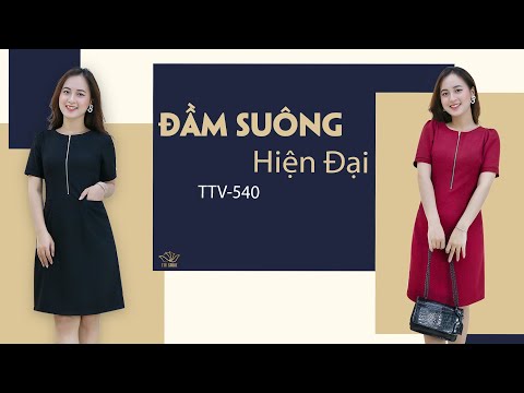 TTV540 Đầm Trung Niên Đẹp Nhất Thời Trang Trung Niên 2021