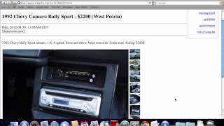 Craigslist Peoria Illinois Used Cars - For Sale by Owner Options Under $2500 Today