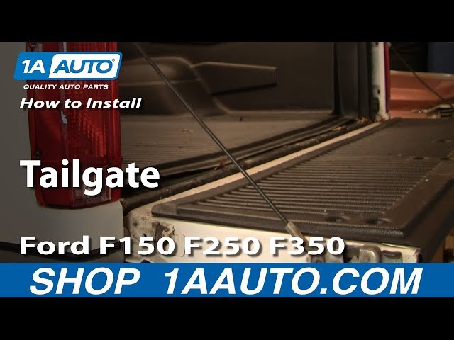How To Install Remove Replace Tailgate Ford F150 F250 F350 ...