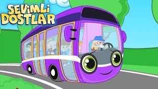 Otobüsün Tekerleği - Sevimli Dostlar çizgi film çocuk şarkıları 2017 - Adisebaba