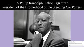 Lesson 2: Brotherhood of the Sleeping Car Porters