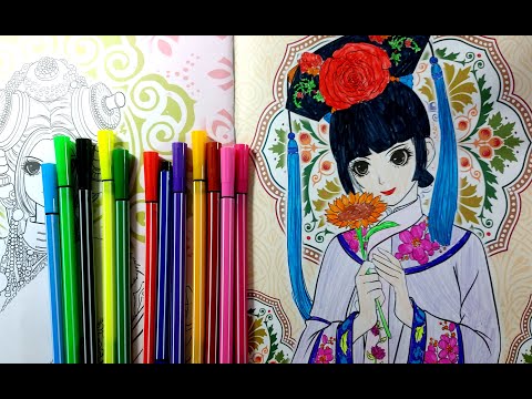 Tô màu Công Chúa Ori Trung Hoa xinh đẹp /1001 Câu Chuyện