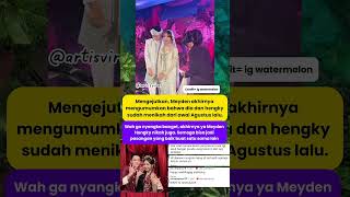 Meyden Umumkan Pernikahan Dengan Hengky, Netizen Shock