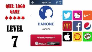 Quiz Logo Game Level 7 - All Answers - Walkthrough By Lemmings At Work