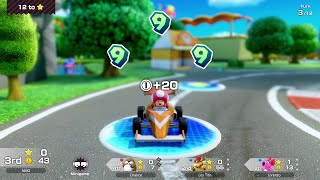 Super Mario Party Jamboree Roll Em Raceway 12 Turns Toadette Vs Monty Mole Vs Bowser Vs Birdo