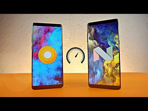 Samsung Galaxy Note 8 Android 8.0 Oreo vs Android 7.1 Nougat - Speed Test!