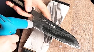 Tojiro Sakuya Santoku Переделываю Геометрию Для Улучшения Реза И Прочности Проверяю Слесарку