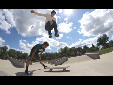 Skater Hippie Jumps Over A Person! WTF!?