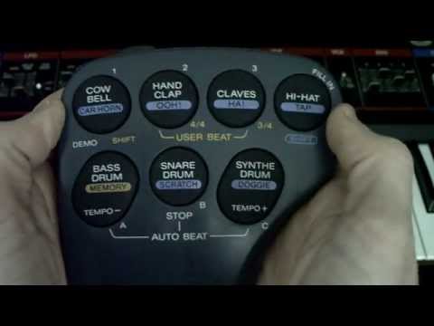Sony drum pad DRP-2 drum machine demo (no circuit-bending)