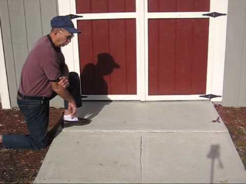 Making a Backyard Shed Ramp - YouTube