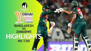 Highlights | Bangladesh vs Zimbabwe | 4th T20 | Bangladesh Tri-Series 2019