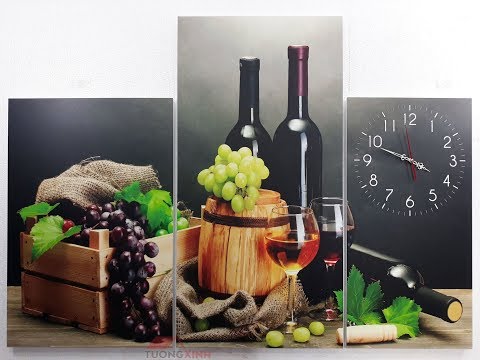 Tường Xinh - Tranh phòng ăn hiện đại - Rượu vang - PA0105