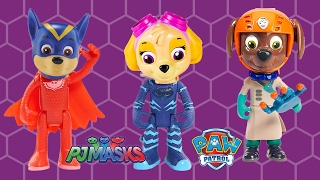 Paw Patrol Transforms Into Pj Mask Finger Family Song Chase, Zuma, Rocky As Catboy, Owlette, Gekko