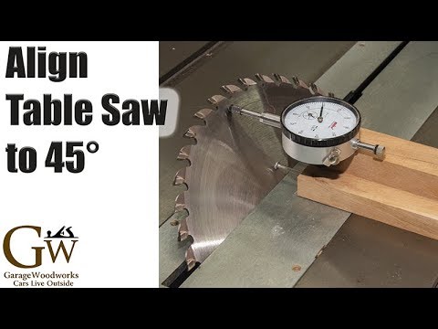 45 Degrees at the Table Saw Quickly and Accurately