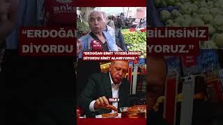 Pazarda Konuşan Vatandaş Erdoğan Simit Yiyebilirsiniz Diyordu, Şimdi Simit Alamıyoruz.