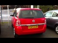 VAUXHALL ZAFIRA 2.2 16V DESIGN MPV AUTO POWER RED