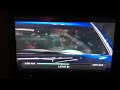 Ernie Johnson crashes car into stage