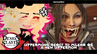 Uppermons Muzan React To Mileena As A New Uppermon Mortal Kombatgacha Club
