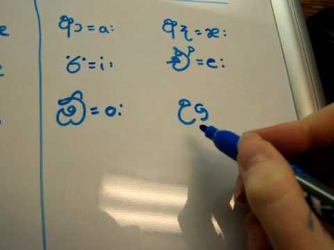 Vowels in Sinhala