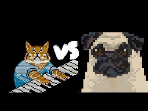 pug running up stairs magic pug vs keyboard cat pug running up stairs magic pug vs keyboard cat
