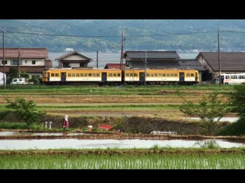 鉄道のある風景 入梅直前の宍道湖北岸 （24-May-2011）