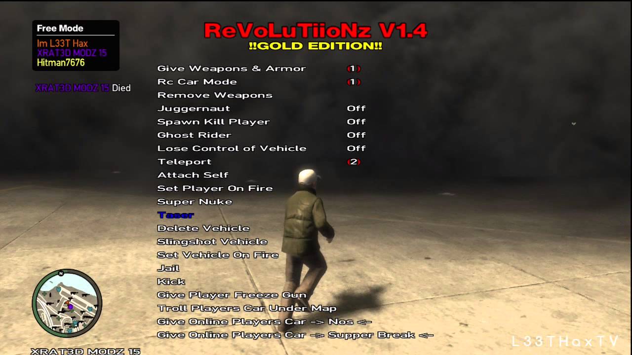GTA IV] ReVoLuTiioNz v1.4 Mod Menu - ISO (Xbox 360) - YouTube